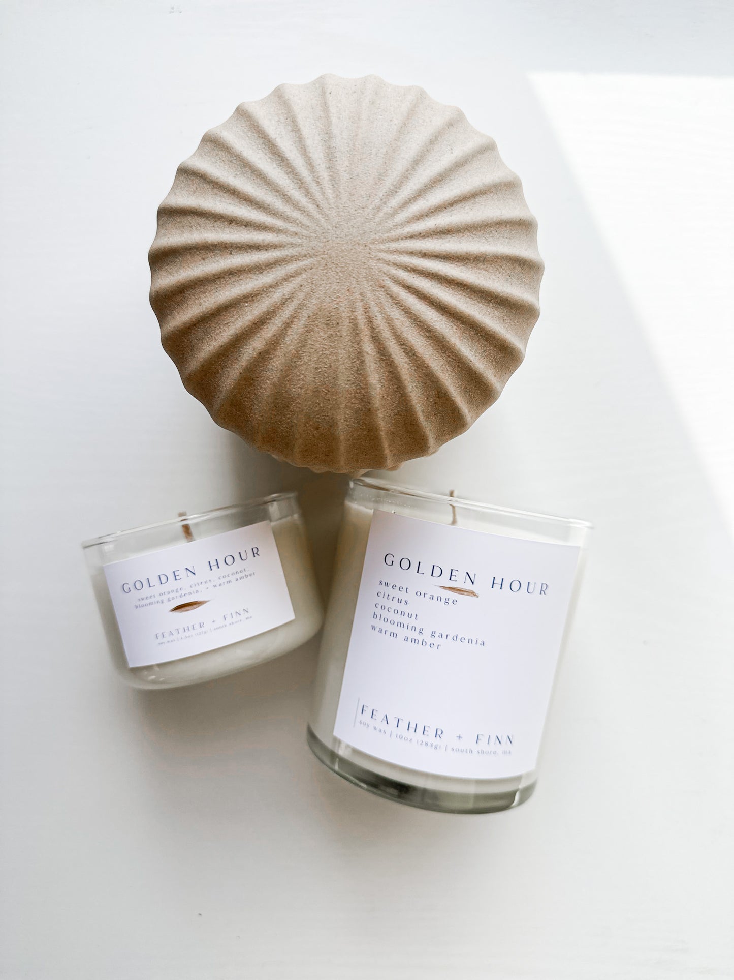 golden hour candle image 0