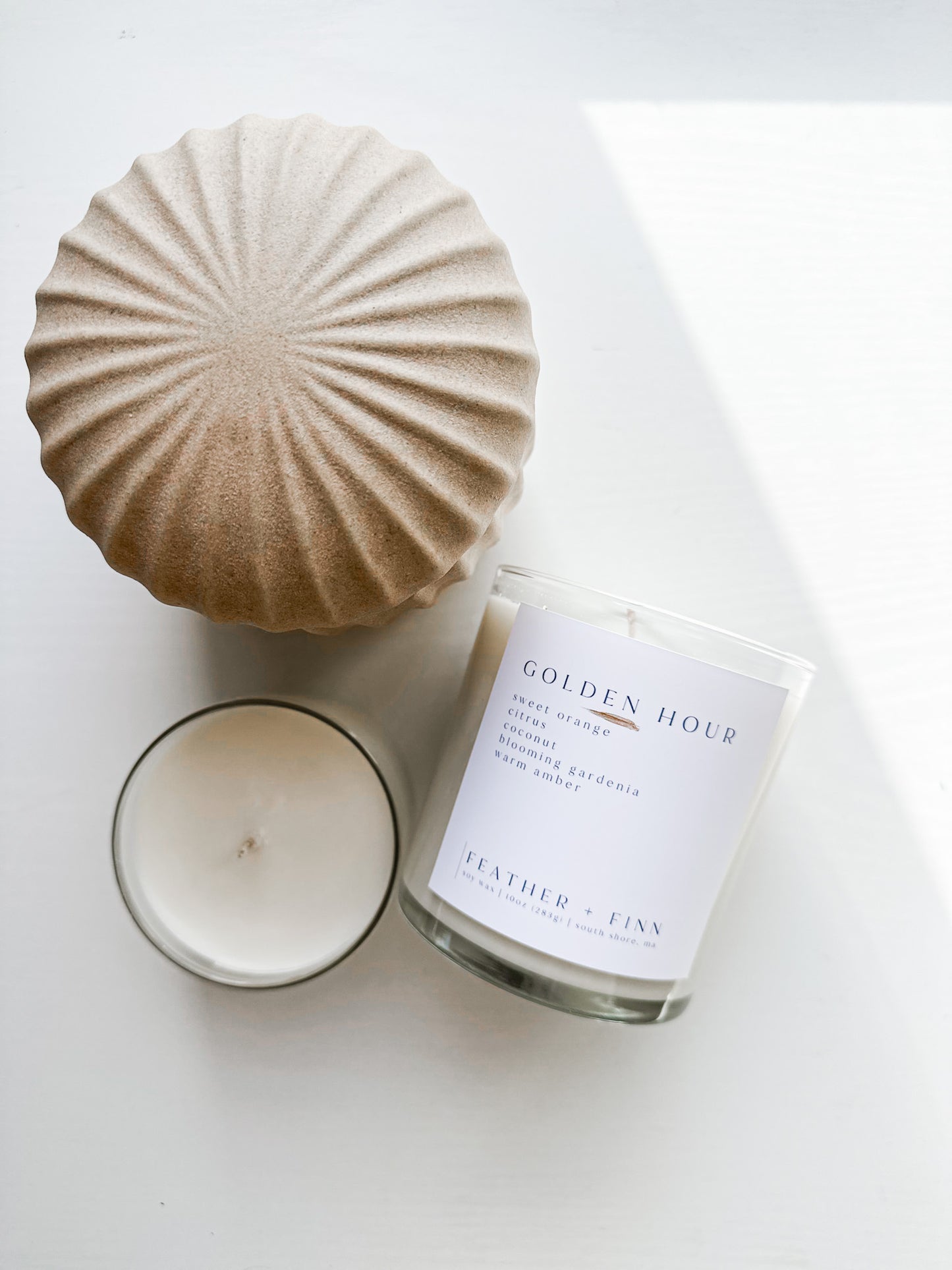 golden hour candle image 1