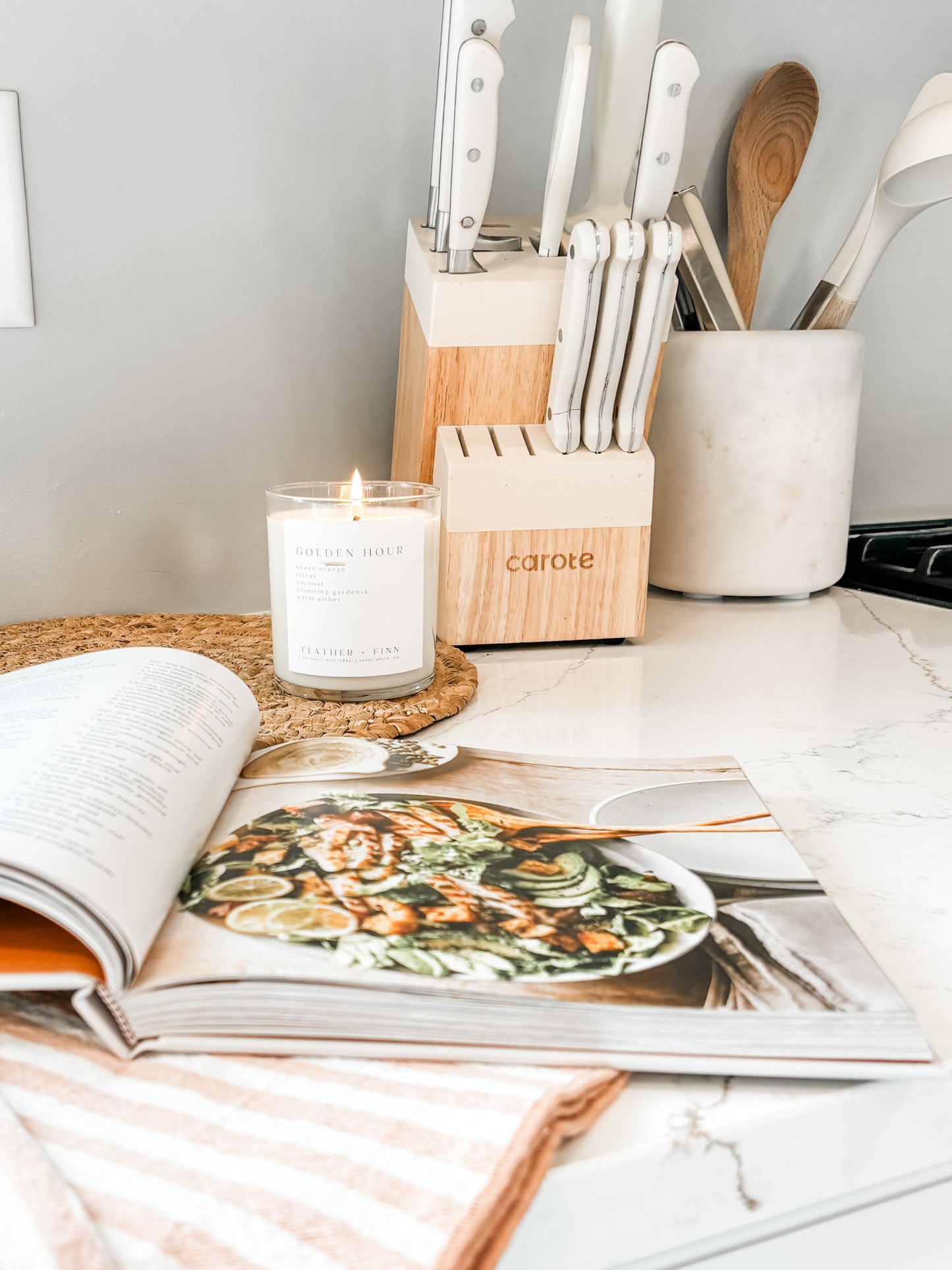 golden hour candle image 3