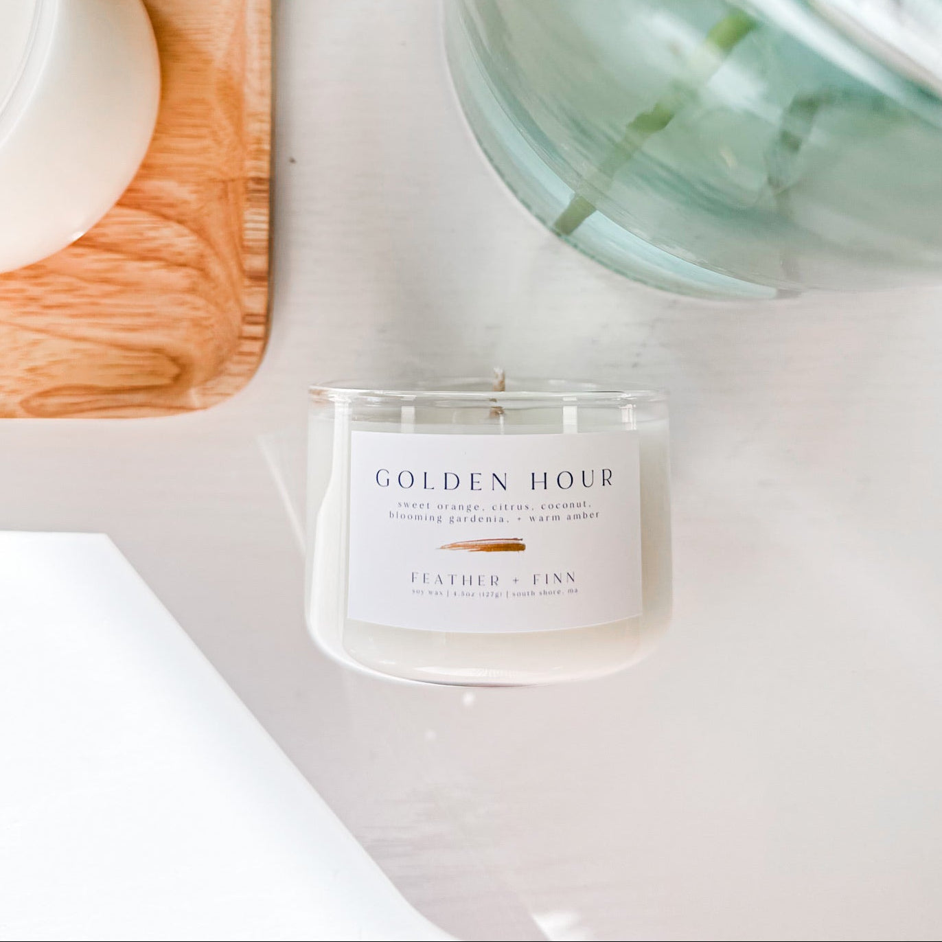 Golden Hour Candle | Most Popular Blend Ever | Feather + Finn